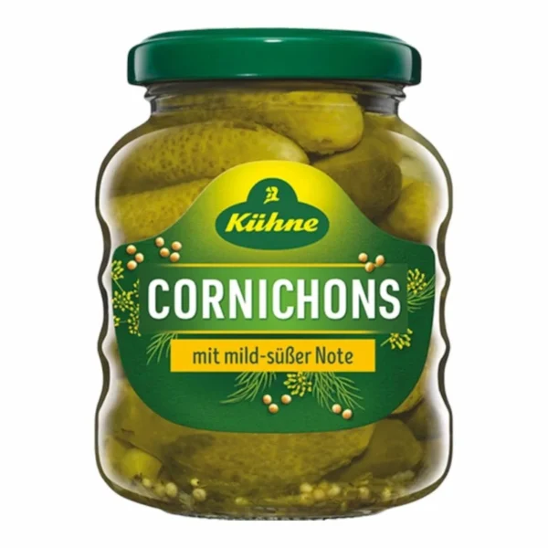 CORNICHONS MILD SWEET KÜHNE 180 G